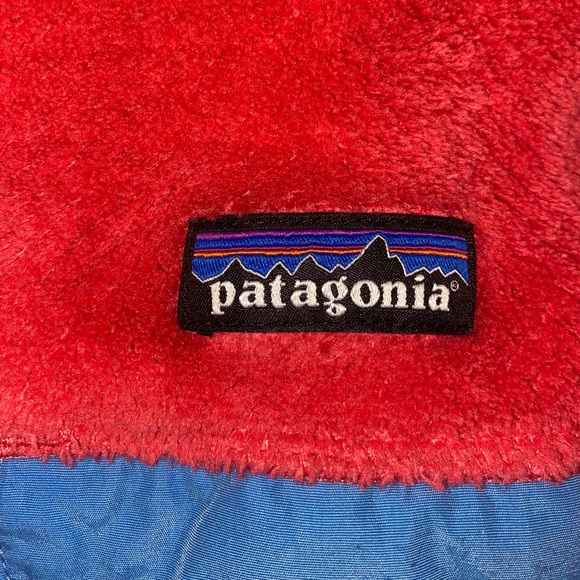 Patagonia Re-Tool Snap Fleece Pullover Raspberry/Aqua - Picture 3 of 4